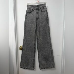 Divided Charcoal Flare Wide-Leg Jeans